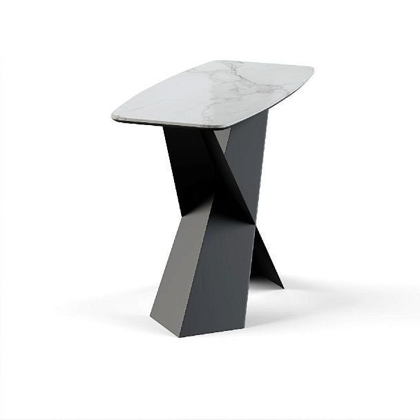 Консоль Tyler 100 керамика глянцевая, белая - Вид 2