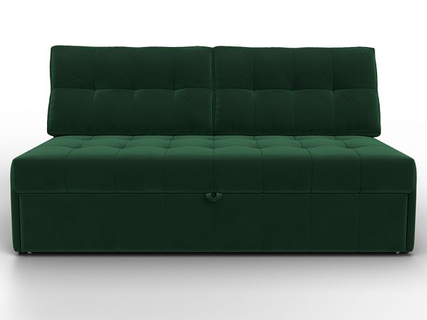 Диван прямой Лига-107 (160) Велюр зеленый - Вид 2