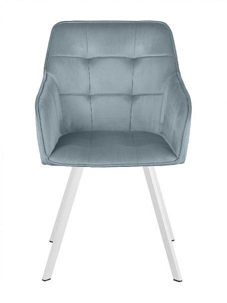 Комплект кресел поворотных Мони, Confetti dusty blue/белый, 3 шт. - Вид 3