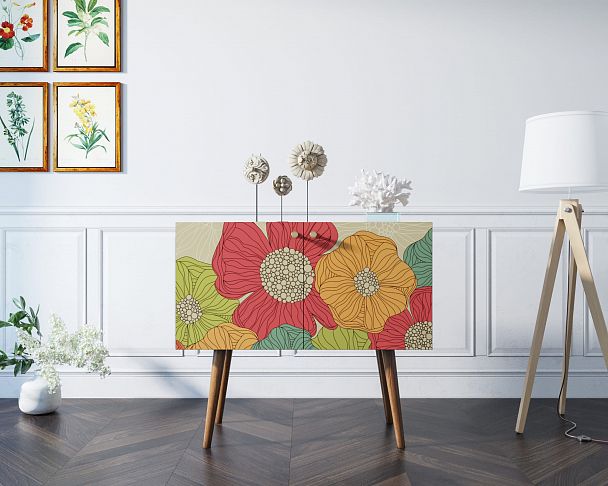 Комод на высоких ножках "Berber" малый принт 5 - Вид 7