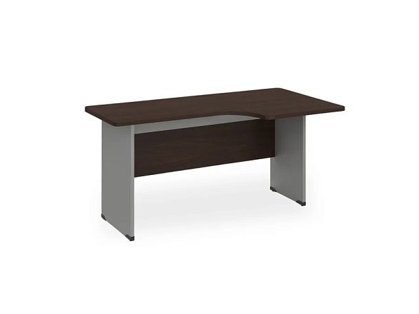 БЕРЛИН / BERLIN Угловое рабочее место правое 1400х950х740 Венге/Серый - Вид 2