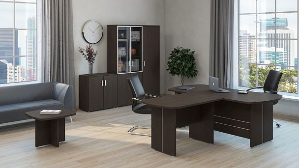 Стол письменный Bonn 200x100x75 тёмный дуб - Вид 2