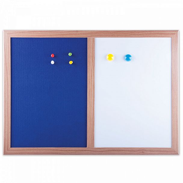 Доска комбинированная: магнитно-маркерная, текстильная для объявлений А3, 342х484 мм, BRAUBERG, 231995 - Вид 1