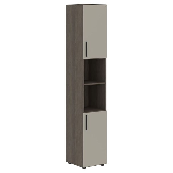 Шкаф высокий узкий VHCS 40.4 Аметист/Дуб Сильвер 400х430х2253 VELION - Вид 1