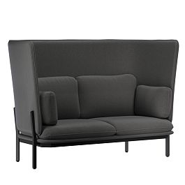 Stato Диван двухместный  с высокой спинкой STA-02 Verona 66/Металл Черный 1820*900*1200 - Фото предпросмотра