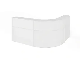 ЛАЙТ / LIGHT RLG070 Угловой ресепшн 220x180x115 Белый - Фото предпросмотра