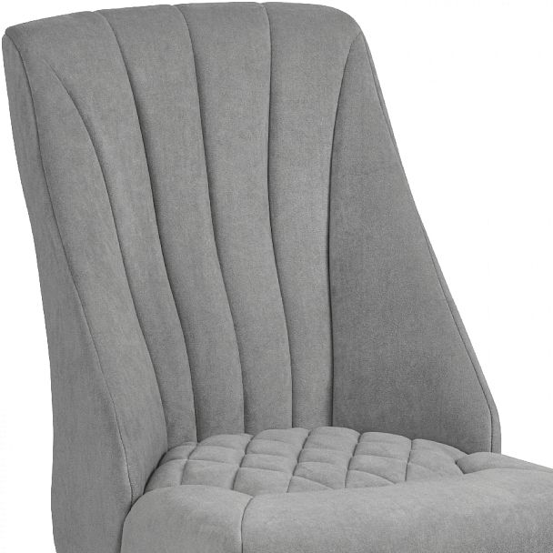 Стул деревянный мягкий Лорелин Белый/Серый велюр - Вид 8