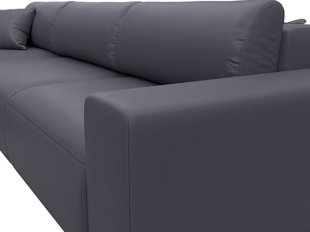 Диван угловой Лига-036 НПБ Классик Лонг левый угол Экокожа серый - Вид 4