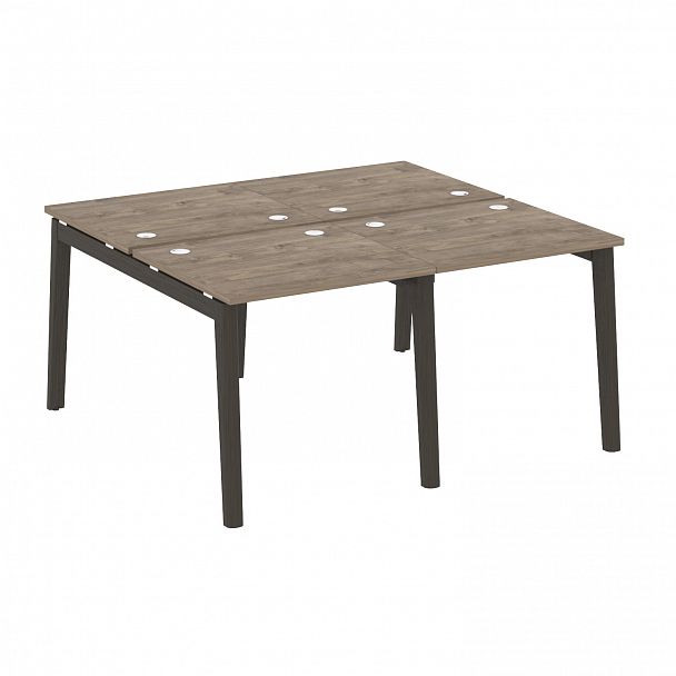 Рабочая станция "Onix wood" OW.D.RS-4.0.7 тиквуд темный/дуб темный - Вид 1