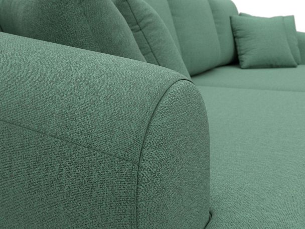 Диван прямой Милтон Рогожка зеленый - Вид 4