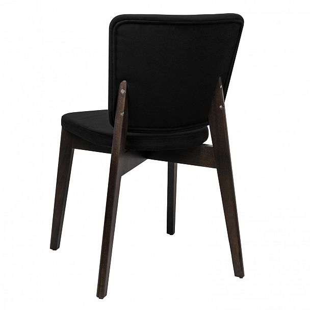 Стул Safir, велюр Velutto-34 черный, морилка венге - Вид 5