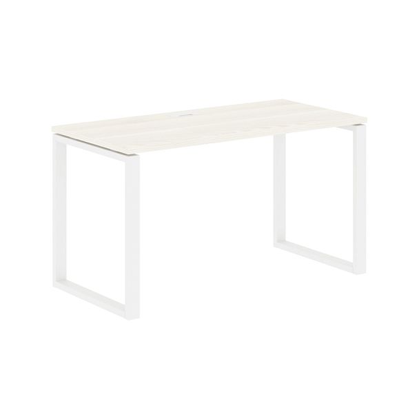 Стол прямой EQST 1367 Ясень Траун/Белый 1360х670х750 EDIS - Вид 1
