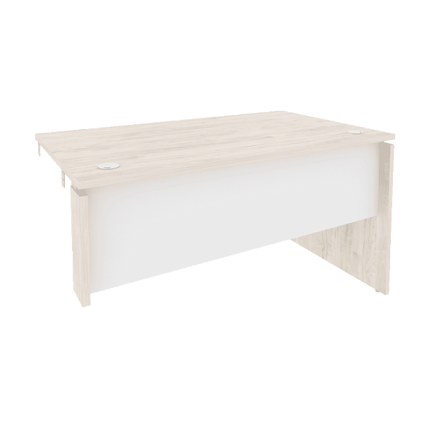 Onix Стол-приставка правый к опорным элементам O.SPR-3.8 (R) Денвер светлый/Белый бриллиант 1380*800*750 - Вид 1