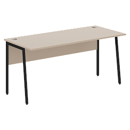 Стол прямой СП-4P Мокачино/Черный 1600х720х755 IMAGO PLUS - Фото предпросмотра