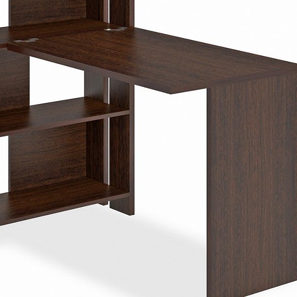 Стол компьютерный Домино Лайт СТЛ-ОВ+С100Прям без тумбы Венге - Вид 2