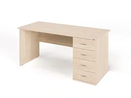 ЛАЙТ / LIGHT RLG008-16x7R Однотумбовый стол 160x70x75 Дуб Сонома - Фото предпросмотра