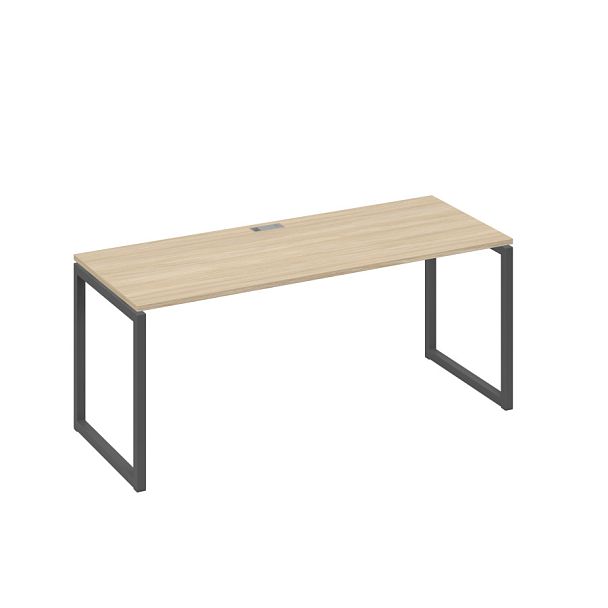 Стол письменный на металлокаркасе QUATTRO A4 А4 Б4 016 БП дуб скандинавский / металлокаркас антрацит - Вид 1
