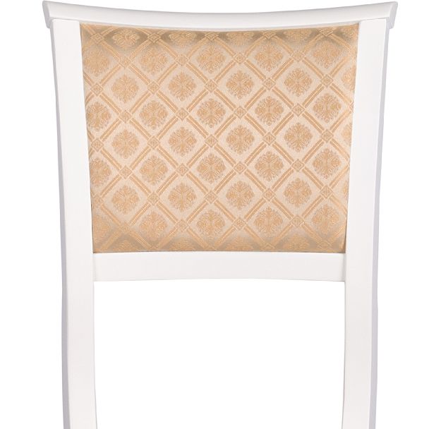 Комплект деревянных стульев с мягким сиденьем Камир Белый/Бежевый жаккард, 2 шт. - Вид 7
