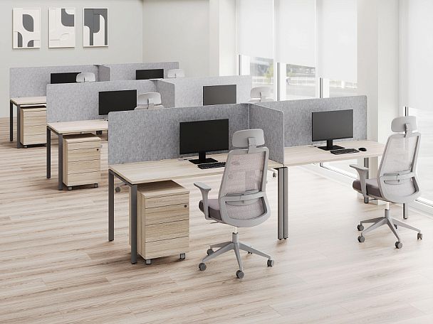 AcustiX Экран боковой VE.PB1-408.K Крем-брюле/Металл Серый 1200*12*398 - Вид 3