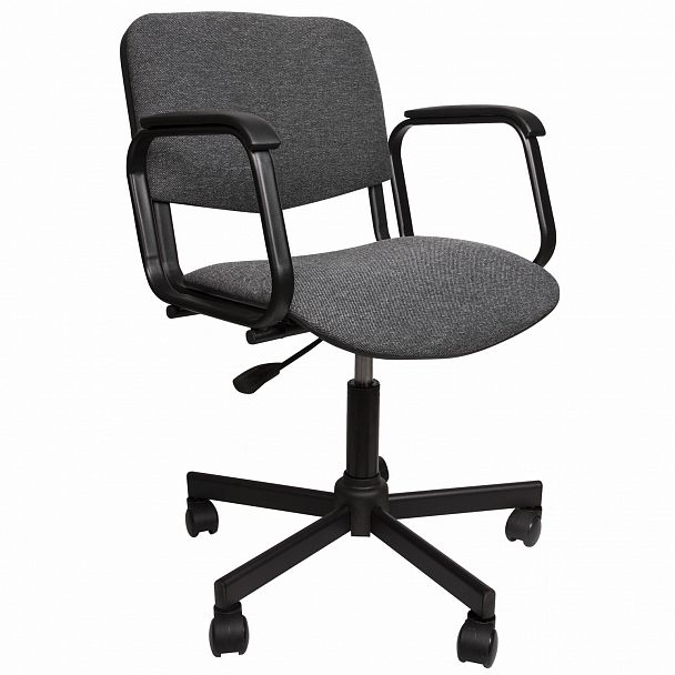 Кресло КР08, с подлокотниками, серое, КР01.00.08-102- - Вид 2