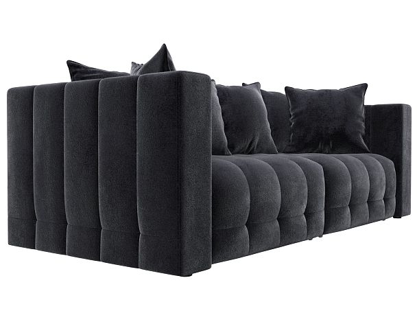 Диван прямой Лига-052 НПБ Велюр серый - Вид 3