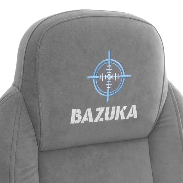Кресло Базука Металбл/Bazuka Metalbl, велюр, серый - Вид 11