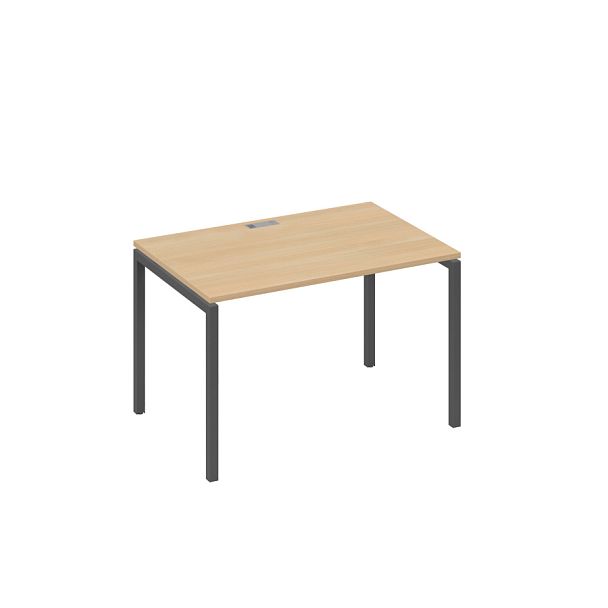 Стол письменный на металлокаркасе DUE A4 А4 Б2 023 БП натуральный дуб / металлокаркас антрацит - Вид 1