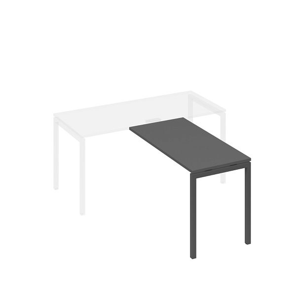 Брифинг-приставка металлокаркас DUE A4 А4 Б2 072 БП антрацит премиум / металлокаркас антрацит - Вид 1