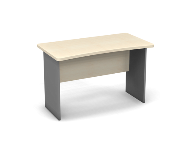 Стол прямой 1200 Берлин Береза Майнау/Серый СП 120.65 - Вид 1