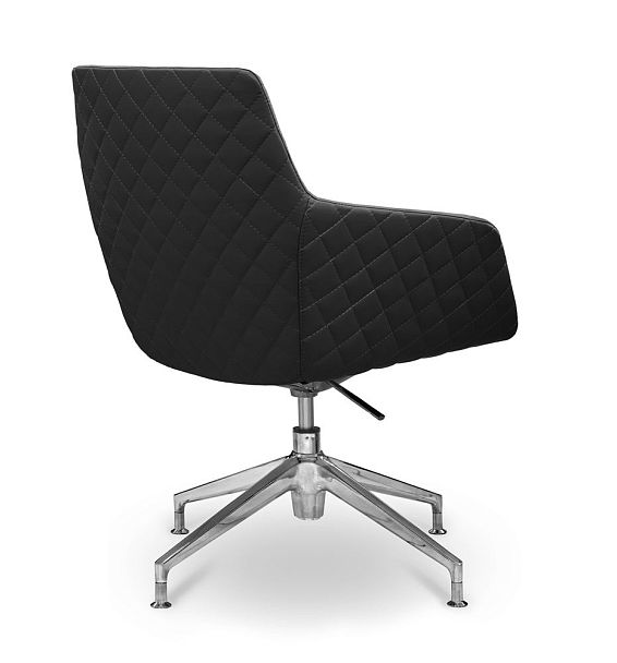 Кресло посетителя Aurora НХ4 натуральная кожа / черная - Вид 8