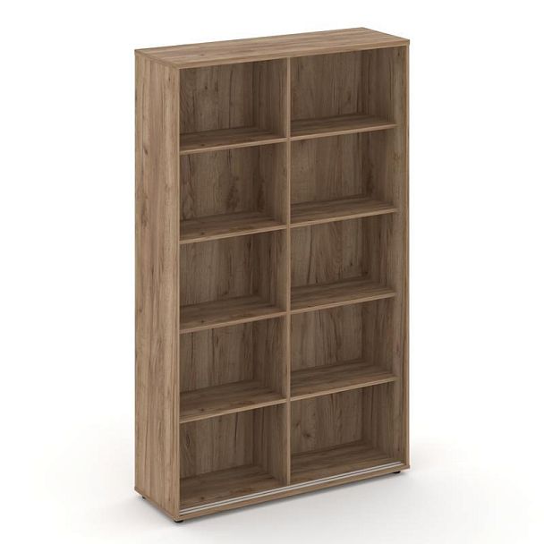 Стайл Проджект Шкаф-купе с полками SN.SHK.E-001 Дуб Табак/Черный Ручки 1200*400*1982 - Вид 2