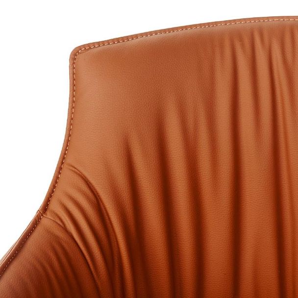Лаунж кресло Sofia, иск.кожа терракот - Вид 12