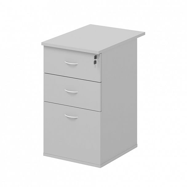 Тумба приставная "Логистика" ПК-ЛОГ-ТМП43Х60ЦЗ/25-В1-19 серый - Вид 1