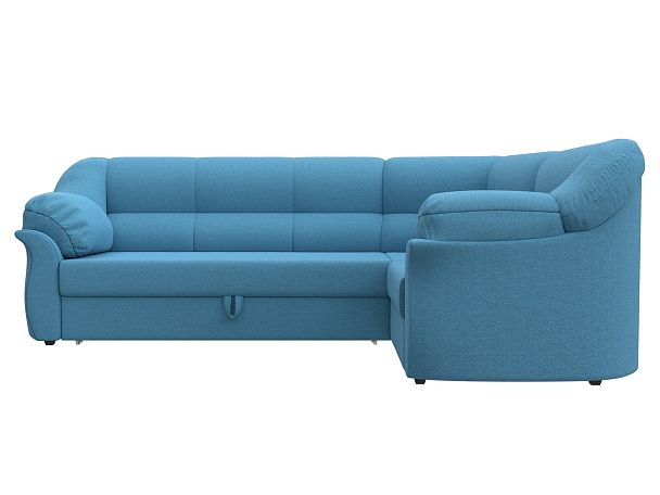 Диван угловой Карнелла правый угол Рогожка голубой - Вид 2