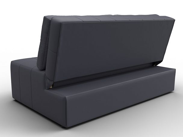 Диван прямой Лига-107 (140) Экокожа серый - Вид 5
