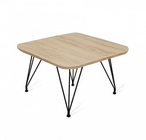 Столик журнальный SHT-TU29/H36/ЛДСП 60/60 дуб сонома/черный муар - Вид 1