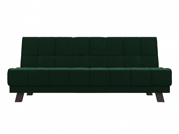 Прямой диван Винсент (полностью велюр зеленый) - Вид 2