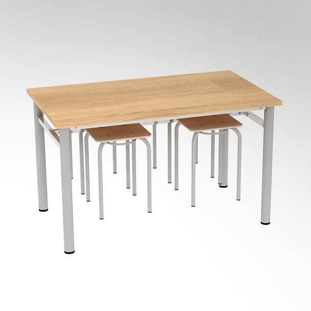 Стол обеденный школьный с 4 табуретами, гр.5 - Вид 1