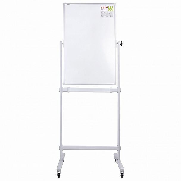 Доска магнитно-маркерная НА СТЕНДЕ 60х90 см, 2-сторонняя, STAFF, 238013 - Вид 3