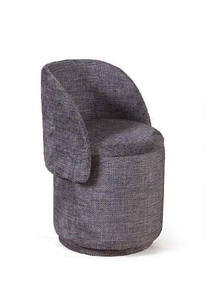 Пуф с кручением Bubble, микромех Rozy dark grey - Вид 8