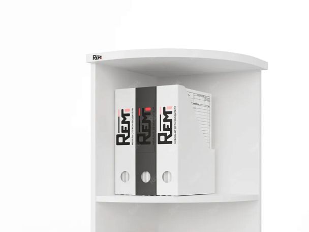 ЛАЙТ / LIGHT RLG030-35x35 Угловой стеллаж 35x35x183 Белый - Вид 5
