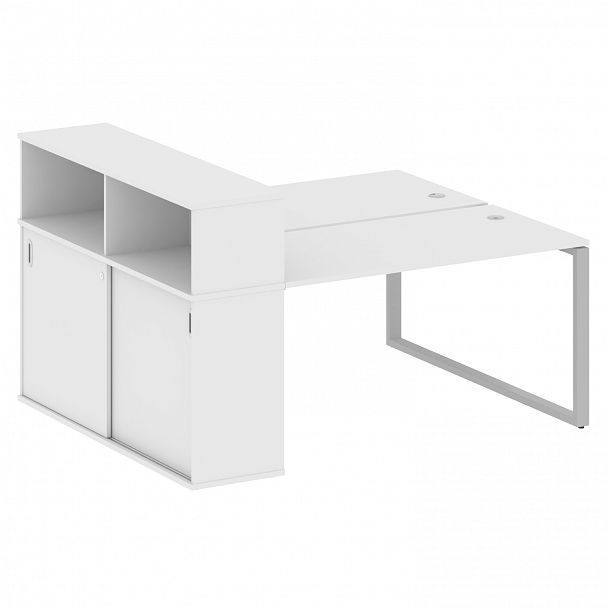 Рабочая станция "Metal System" БО.РС-СШК-2.3 белый/серый - Вид 1