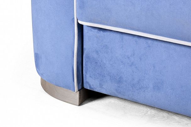 Komo диван-кровать трехместный, велюр синий - Вид 8
