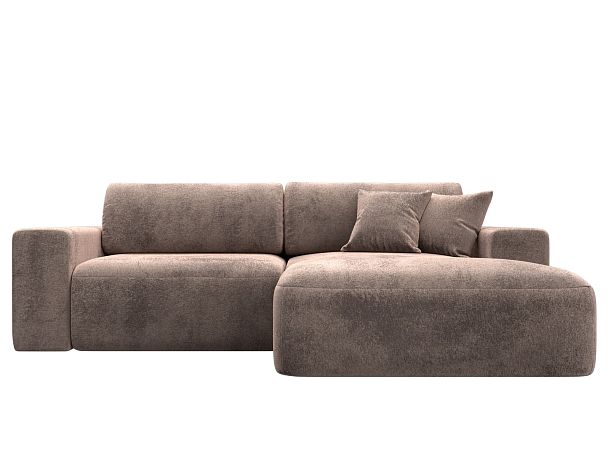 Диван угловой Лига-036 НПБ Классик правый угол Велюр бежевый - Вид 2