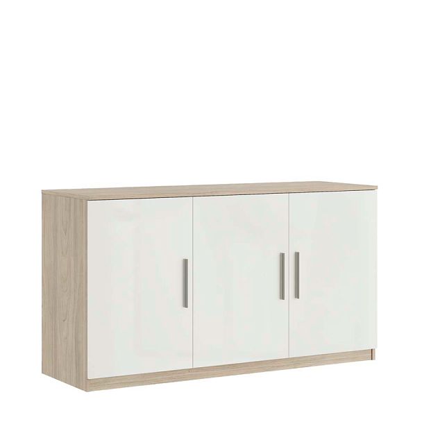 Креденция 3 двери, глянец Asti 135x45x74,2 вяз белый - Вид 1