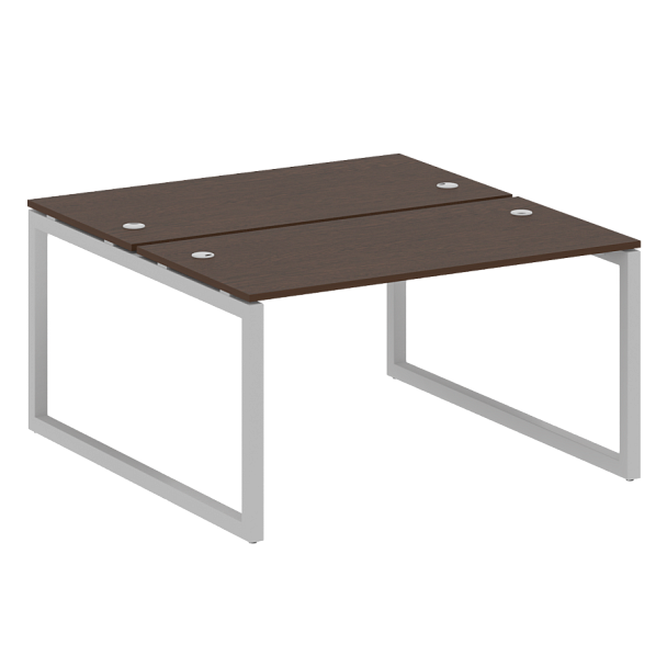 Metal System Quattro Р. ст. на О-образном м/к 50БО.РАС-СП-2.3 Венге/Серый металл 1400*1475*750 - Вид 1