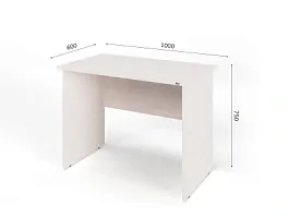 UNITY PС6-10 ДУБ МОЛОЧНЫЙ Офисный стол прямоугольный Прямой 1000х600х750 - Фото предпросмотра