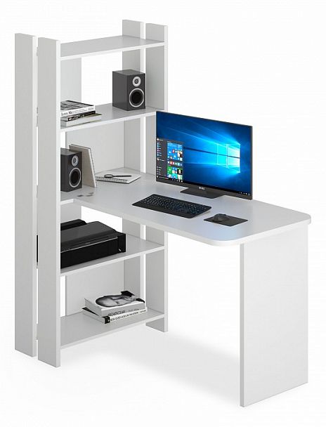 Стол компьютерный Домино Lite СТЛ-ОВ+С100Р Белый - Вид 1