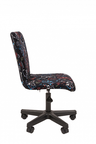 Кресло CHAIRMAN KIDS 109, пластик черный, ткань велюр, принт GAME - Вид 3