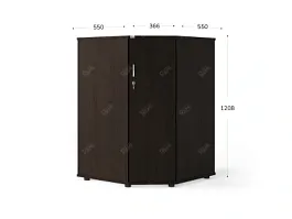 UNITY PШ-80Г ВЕНГЕ Угловой шкаф закрытый 800х800х1208 - Фото предпросмотра